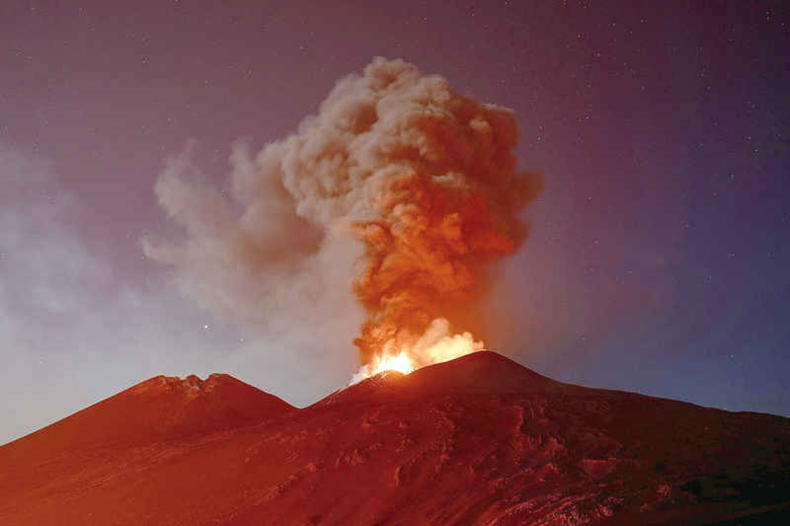 Ash cloud from Sicily’s Mount Etna volcano disrupts Malta flights